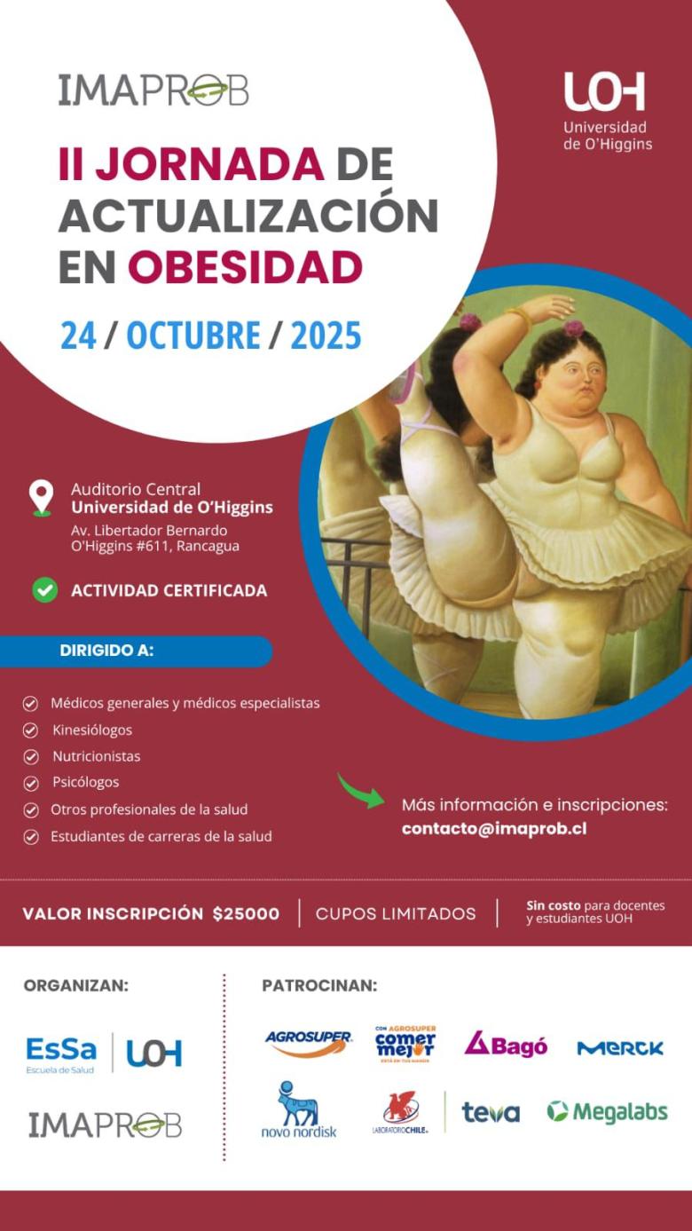 ii jornada de actualización en obesidad, universidad de o'higgins, imaprob